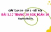Bài 1.17 SGK Toán 10 tập 1 Kết nối tri thức